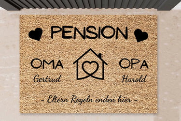 personalisierte Fußmatte für Oma & OPA